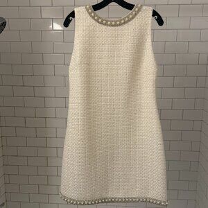 Alice & Olivia Coley Mini Dress, Off White, NWT, Size 14